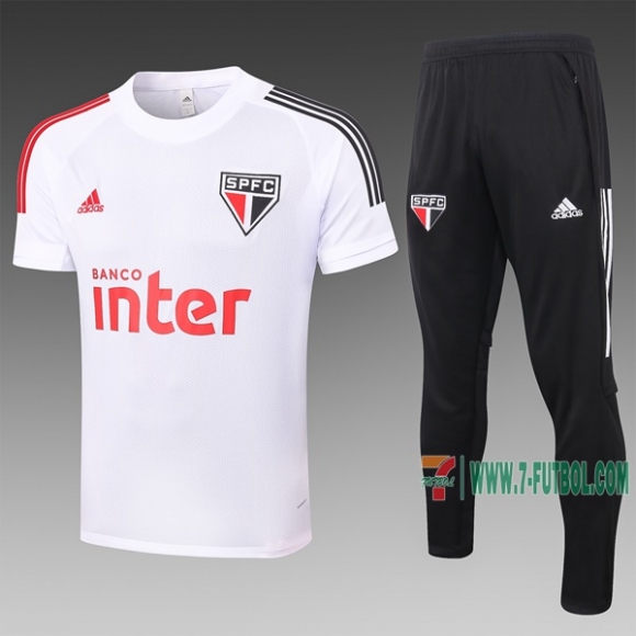 7-Futbol: La Nueva Polo Del Sao Paulo Futbol Manga Corta Blancas C473# 2020 2021 Venta Caliente