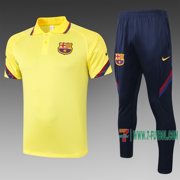 7-Futbol: Las Nuevas Polo Del Barcelona Futbol Manga Corta Amarilla C490# 2020 2021 Venta Caliente