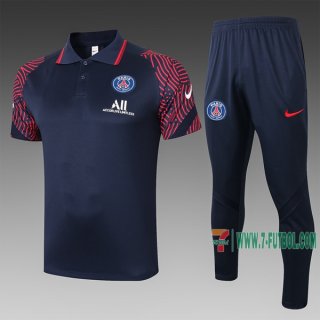 7-Futbol: Las Nuevas Polo Del Psg Paris Saint Germain Futbol Manga Corta Azul Marino - Roja C492# 2020 2021