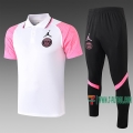 7-Futbol: Las Nuevas Polo Del Psg Paris Saint Germain Futbol Manga Corta Blancas - Rosa C506# 2020 2021