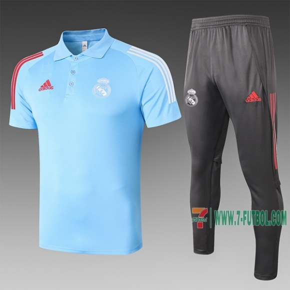 7-Futbol: La Nueva Polo Del Real Madrid Futbol Manga Corta Azul C511# 2020 2021 Venta Caliente