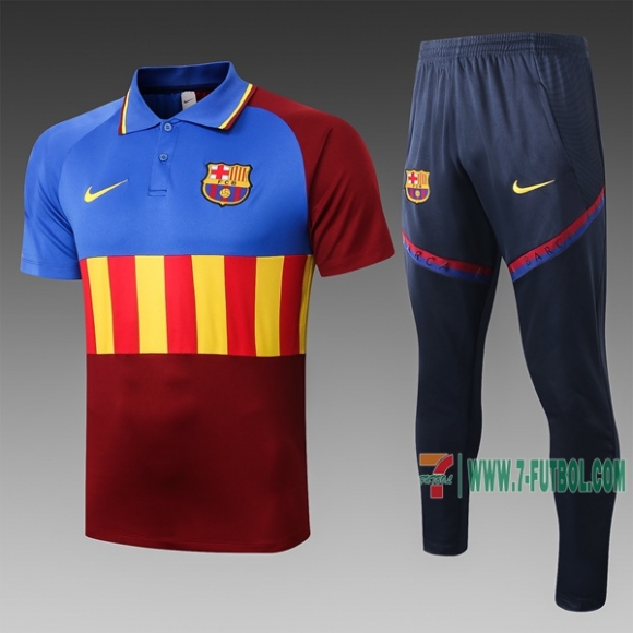 7-Futbol: La Nueva Polo Del Barcelona Futbol Manga Corta Azul - Roja - Amarilla C515# 2020 2021