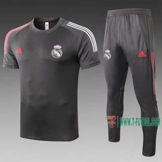 7-Futbol: Las Nuevas Polo Del Real Madrid Futbol Manga Corta Gris Oscuro C516# 2020 2021