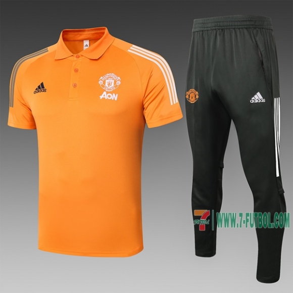 7-Futbol: Las Nuevas Polo Del Manchester United Futbol Manga Corta Naranja C520# 2020 2021 Venta Caliente