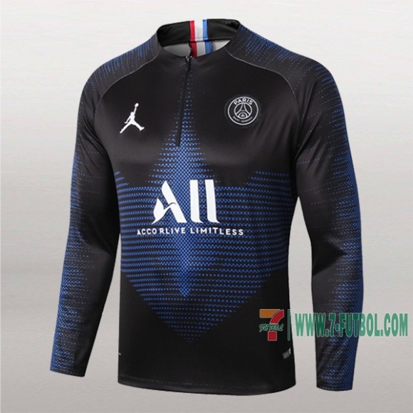 7-Futbol: Nuevo Sudadera Del Psg Paris Jordan Medio Zip Azul Marino 2019-2020