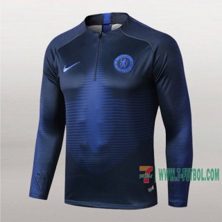 7-Futbol: Nuevas Sudadera Del Fc Chelsea Medio Zip Azul Marino 2019-2020