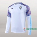 7-Futbol: Nueva Sudadera Del Manchester City Medio Zip Blancas Purpura 2019-2020