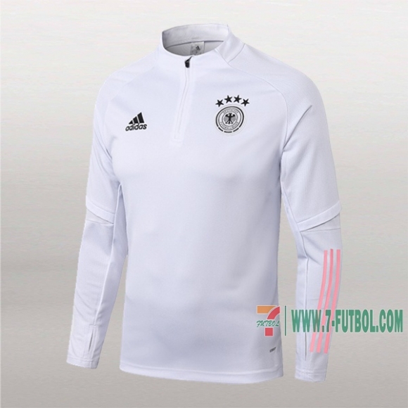 7-Futbol: Nueva Sudadera Del Alemania Medio Zip Blancas Gris 2019-2020