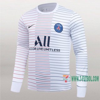 7-Futbol: Nuevo Sudadera Del Psg Paris Blancas Rayado 2020-2021