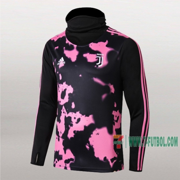 7-Futbol: Nuevo Sudadera Del Juventus Cuello Alto Rosa/Negra 2019-2020