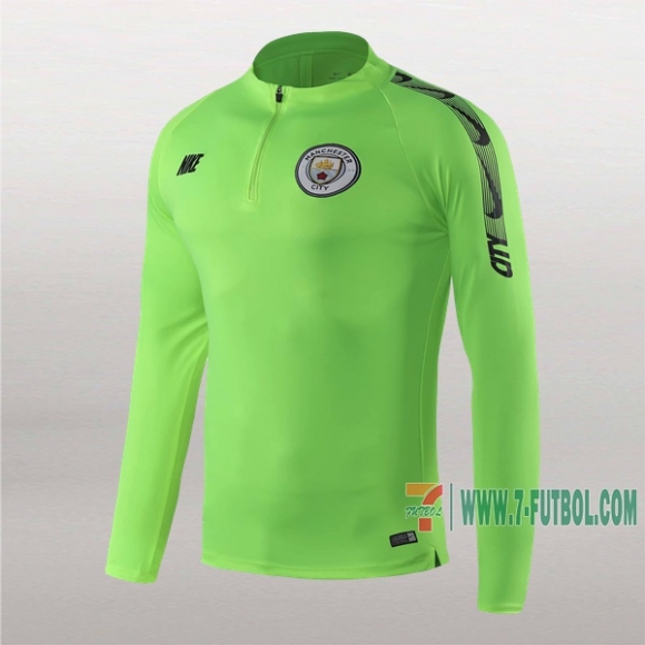 7-Futbol: Nuevo Sudadera Del Manchester City Medio Zip Verde 2019-2020