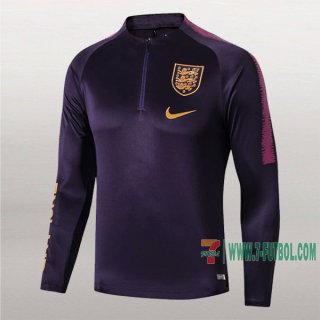 7-Futbol: Nuevo Sudadera Del Inglaterra Medio Zip Purpura 2019-2020