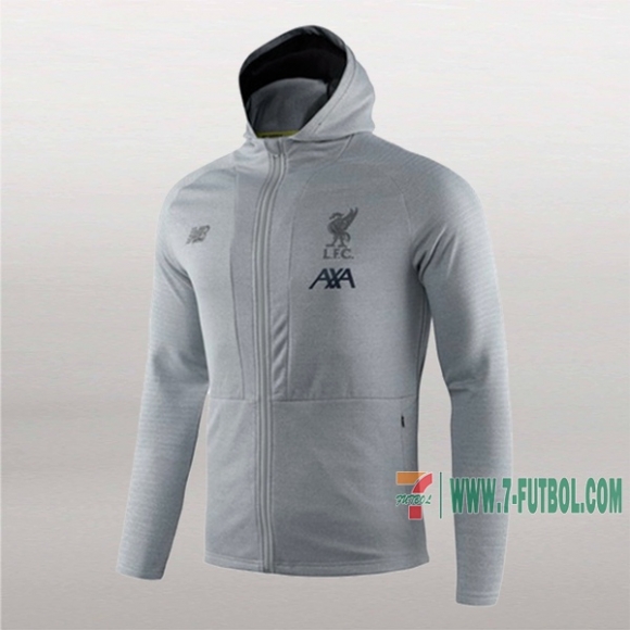 7-Futbol: Nuevas Sudadera Del Fc Liverpool Con Capucha Gris 2019-2020