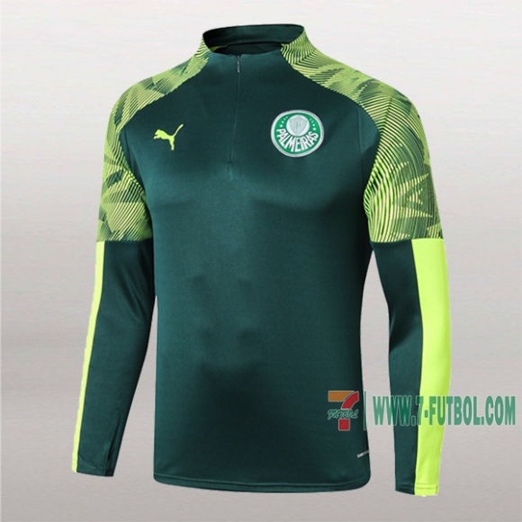 7-Futbol: Nuevo Sudadera Del Palmeiras Medio Zip Verde 2019-2020