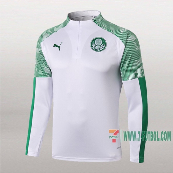 7-Futbol: Nuevas Sudadera Del Palmeiras Medio Zip Blancas 2019-2020