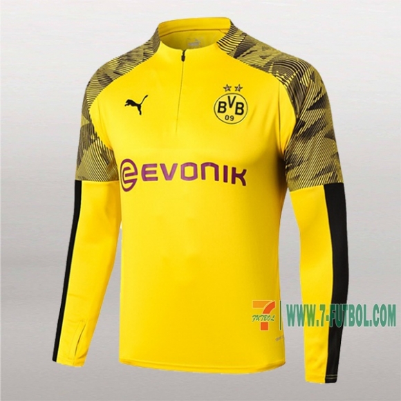 7-Futbol: Nueva Sudadera Del Dortmund Bvb Medio Zip Amarilla 2019-2020