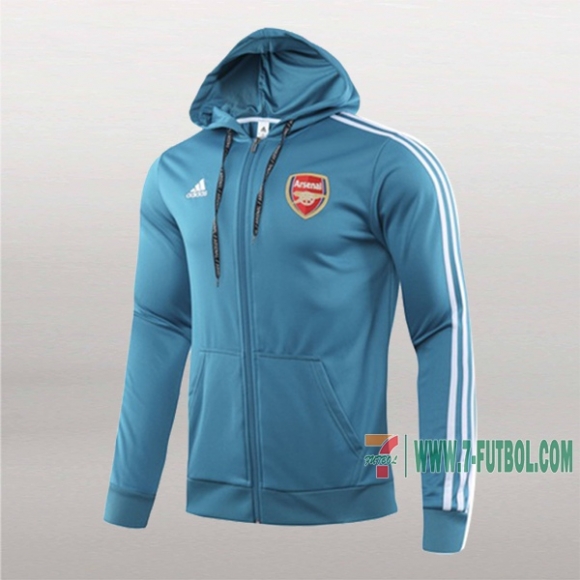 7-Futbol: Nuevo Sudadera Del Arsenal Fc Con Capucha Full-Zip Azul 2019-2020