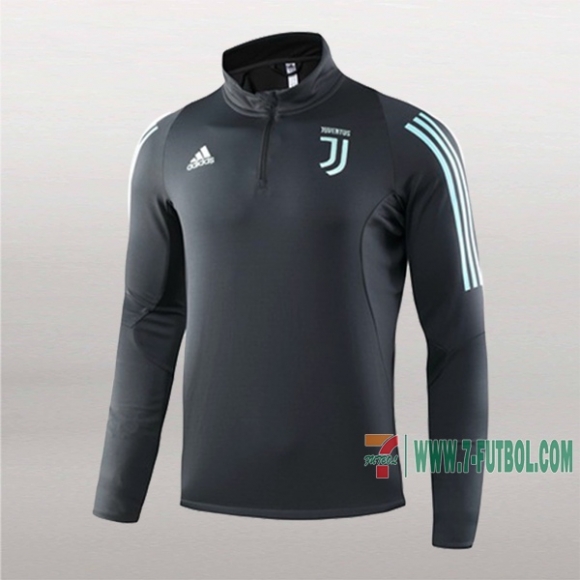 7-Futbol: Nuevas Sudadera Del Juventus Medio Zip Negra 2019-2020