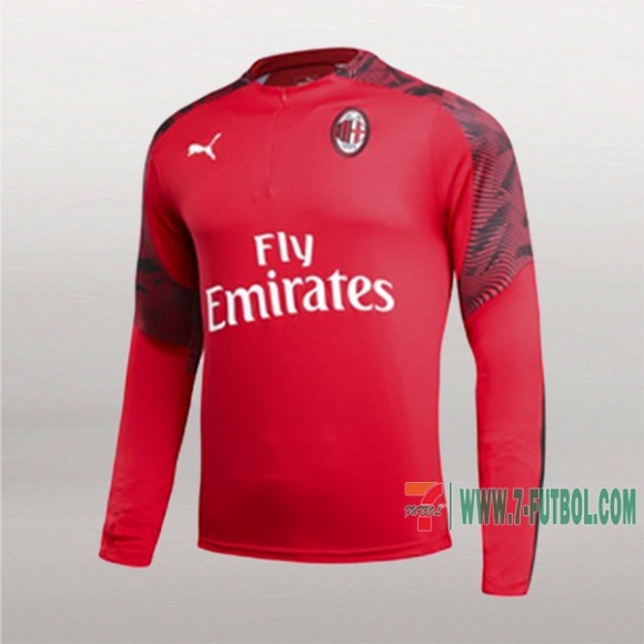 7-Futbol: Nuevo Sudadera Del Ac Milan Roja 2019-2020