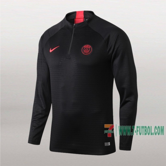 7-Futbol: Nuevas Sudadera Del Psg Paris Medio Zip Negra 2019-2020