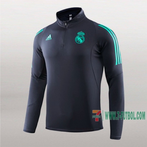 7-Futbol: Nuevas Sudadera Del Real Madrid Medio Zip Azul Marino 2019-2020