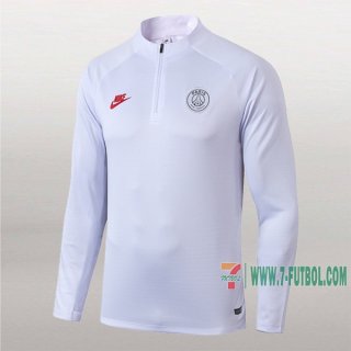 7-Futbol: Nuevo Sudadera Del Psg Paris Medio Zip Blancas 2019-2020