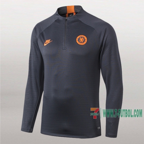 7-Futbol: Nueva Sudadera Del Fc Chelsea Medio Zip Naranja 2019-2020