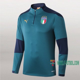 7-Futbol: Nuevo Sudadera Del Italia Medio Zip Verde 2019-2020