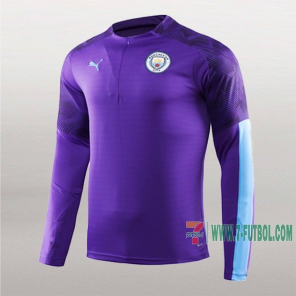 7-Futbol: Nuevas Sudadera Del Manchester City Purpura 2019-2020