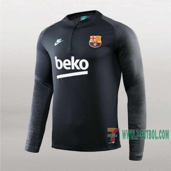 7-Futbol: Nueva Sudadera Del Fc Barcelona Medio Zip Gris 2019-2020