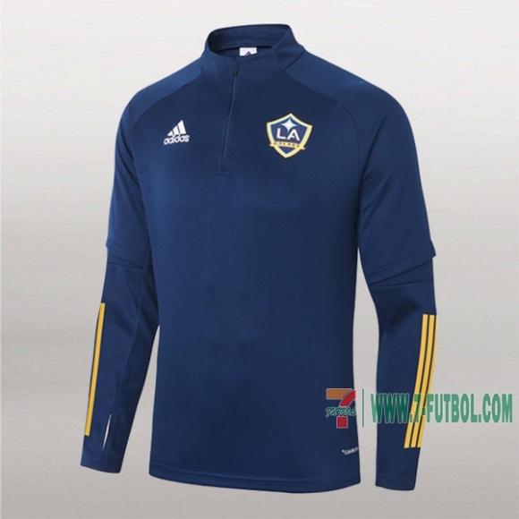 7-Futbol: Nuevas Sudadera Del Los Angeles Galaxy Medio Zip Azul Marino 2020-2021