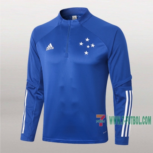 7-Futbol: Nuevo Sudadera Del Cruzeiro Ec Medio Zip Azul 2020-2021