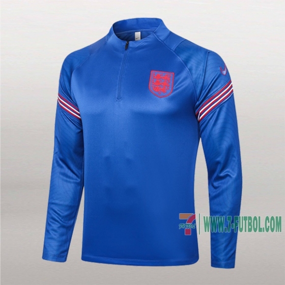 7-Futbol: Nueva Sudadera Del Inglaterra Medio Zip Azul 2020/2021