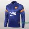 7-Futbol: Nuevo Sudadera Del Fc Barcelona Medio Zip Azul 2020/2021