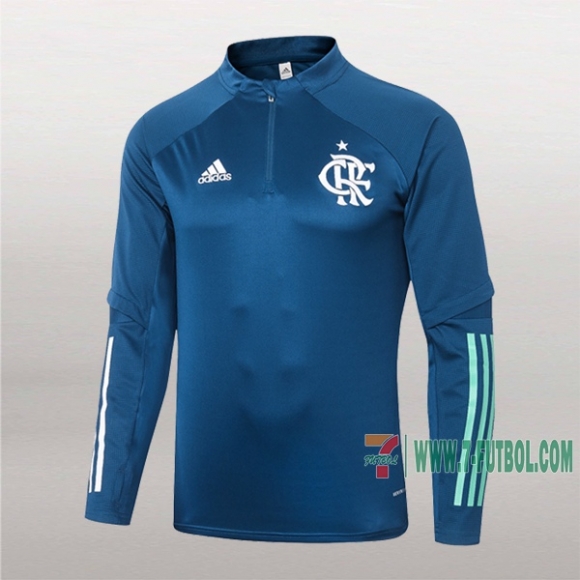 7-Futbol: Nuevo Sudadera Del Flamengo Medio Zip Azul Marino 2020-2021