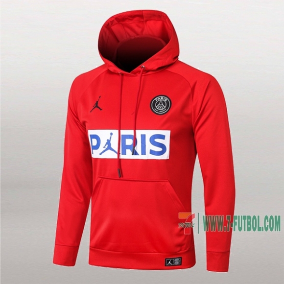 7-Futbol: Nuevas Sudadera Del Psg Pairis Jordan Con Capucha Roja 2020/2021