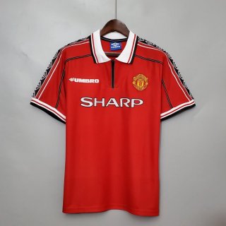 Retro Camiseta Futbol Manchester United Primera Hombre 98 99 FGB413