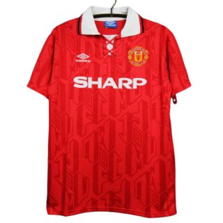 Retro Camiseta Futbol Manchester United Primera Hombre 92-94 FGB13