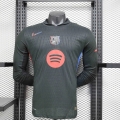 Camiseta Futbol Barcelona Segunda Hombre Manga Larga Champions-League 24 25