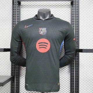 Camiseta Futbol Barcelona Segunda Hombre Manga Larga Champions-League 24 25