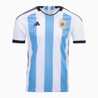 Camiseta Futbol 3-STAR Argentina Primera Hombre Copa Del Mundo 2022