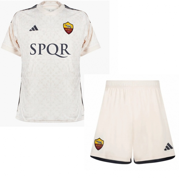 SPQR Camiseta Futbol AS Roma Segunda Ninos 23 24 SPQR Camiseta Futbol AS Roma Segunda Ninos 23 24