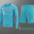 Camiseta futbol Bayern Manga Larga blue 2020 2021