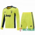 Camiseta futbol Juventus Manga Larga Aguamarina 2020 2021