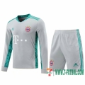 Camiseta futbol Bayern Manga Larga Light gray 2020 2021