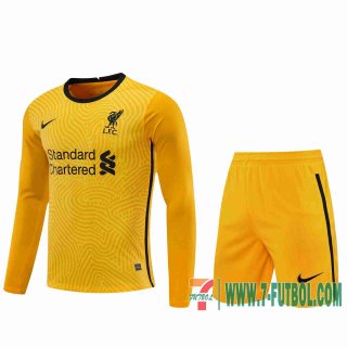Camiseta futbol Liverpool Manga Larga yellow 2020 2021