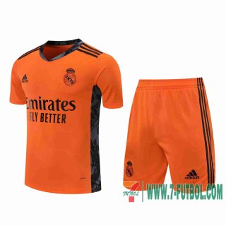 Camiseta futbol Real Madrid naranja 2020 2021