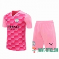 Camiseta futbol Manchester City rosado 2020 2021