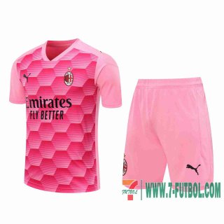 Camiseta futbol AC Milan rosado 2020 2021