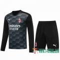Camiseta futbol AC Milan Manga Larga black 2020 2021